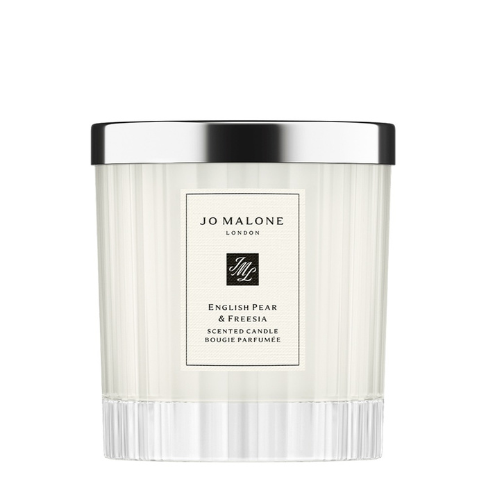 ENGLISH PEAR & FREESIA HOME CANDLE – FLUTED GLASS EDITION