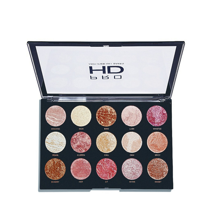 RB MAKEUP HD PRO GET BAKED EYESHADOW PALETTE 15 COLORS
