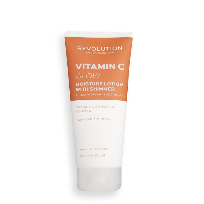 REVOLUTION BODY SKINCARE VITAMIN C (GLOW) MOISTURE LOTION WITH SHIMMER