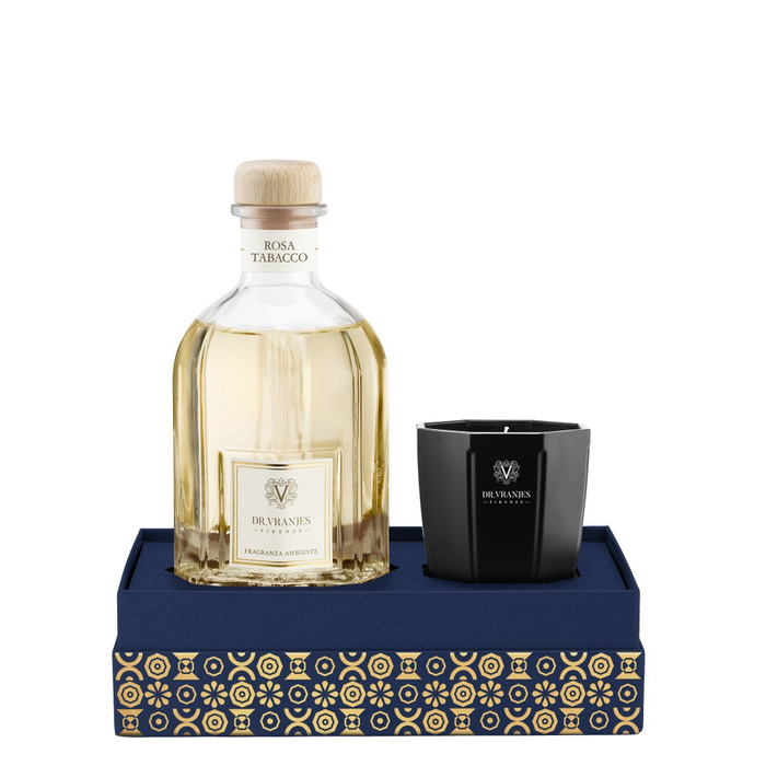 Gift Box Rosa Tabacco Diffuser +  Candle