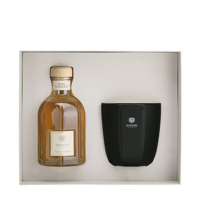 Gift Box Rosa Tabacco Diffuser+Candle