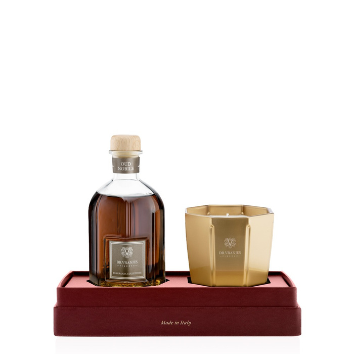 DRV OUD NOBILE DIFFUSER  250ML+CANDLE 200GR GIFT BOX