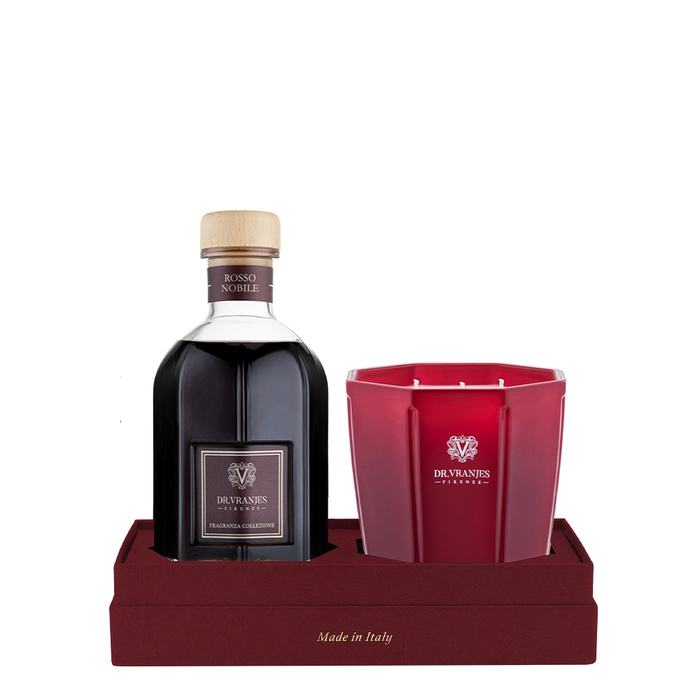 GIFT BOX ROSSO NOBILE DIFFUSER + CANDLE