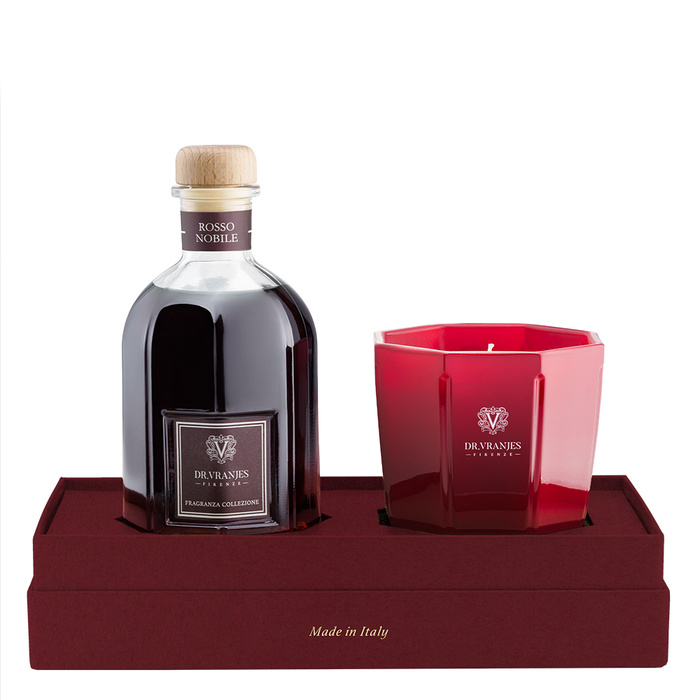DRV ROSSO NOBILE GIFT BOX 250ML+CANDLE200G