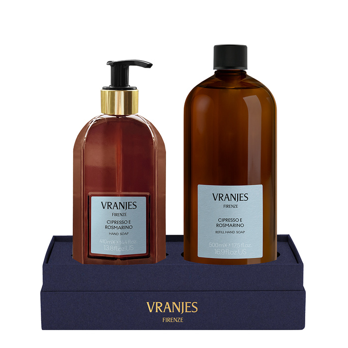 GIFT BOX CIPRESSO E ROSMARIN HAND SOAP + REFILL